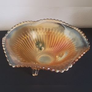 Vintage Jeanette Carnival Glass Bowl Dish